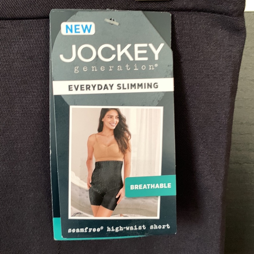 Jockey Seamfree High Waist Short Shapewear in Black - Picture 7 of 10